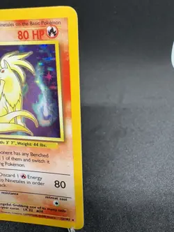 Pokemon TCG Ninetales Base Set 12/102 Holo Unlimited Holo Rare LP-MP - Image 5