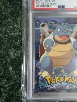 Pokemon 1999 Topps Blastoise Movie Edition PSA 8 - Image 3