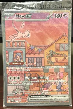 Pokemon TCG Mew ex SVP 053 Scarlet & Violet Promo 180 HP Holo Full Art - Image 1
