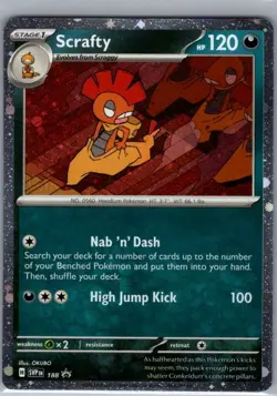 Scrafty - (Cosmos Holo) 188 SV: Scarlet & Violet Promo Cards - Pokemon Card - NM - Image 1