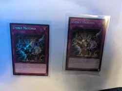 Yugioh Evenly Matched RA01-EN074 Secret Rare 1st Ed NM - Image 1