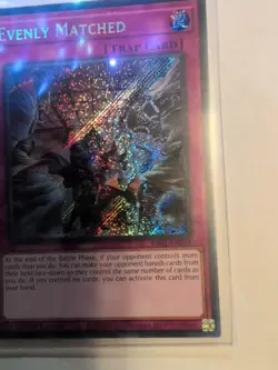 Yugioh Evenly Matched RA01-EN074 Secret Rare 1st Ed NM - Image 4