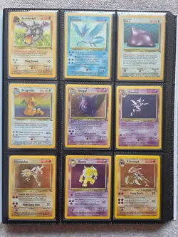 100% Complete MASTER FOSSIL Set 62/62 -Pokemon Cards 1999 Vintage MP LP - Image 2
