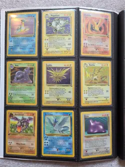 100% Complete MASTER FOSSIL Set 62/62 -Pokemon Cards 1999 Vintage MP LP - Image 3