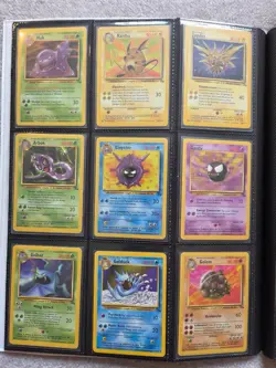 100% Complete MASTER FOSSIL Set 62/62 -Pokemon Cards 1999 Vintage MP LP - Image 5