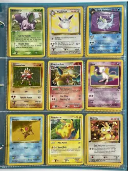Pokemon Card Collection VTG Binder Holo Rare 1st WOTC Charizard Pikachu - Image 1