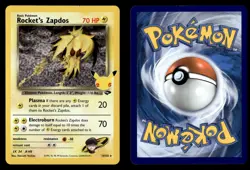 Rocket's Zapdos 15/132 Holo Celebrations: Classic Collection Pokemon Card - Image 1