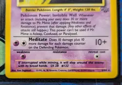 Mr. Mime 6/64 Jungle Holo Rare Pokemon TCG Card Vintage Wotc Lightly Played - Image 3