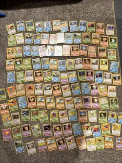 Pokemon Huge Vintage Non Holo Lot Fossil Jungle Base Set Cards - Image 1