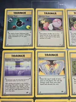 Vintage Pokemon Trainer 18-Card Lot Gym Heroes, Fossil, Base Set, Team Rocket HP - Image 2