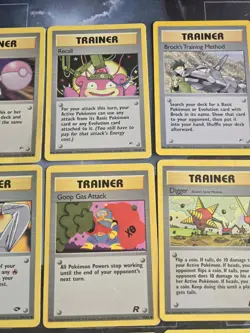 Vintage Pokemon Trainer 18-Card Lot Gym Heroes, Fossil, Base Set, Team Rocket HP - Image 3