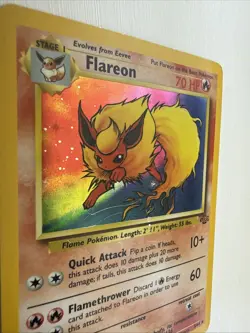 Pokemon TCG Flareon Jungle Holo Card 3/64 rare vintage LP+ - Image 2