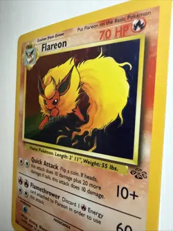 Pokemon TCG Flareon Jungle Holo Card 3/64 rare vintage LP+ - Image 3