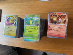 1000 Holo Pokemon Cards from mixed S&V and ME sets bulk bundle job lot huge - Image 1