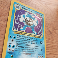 Poliwrath 13/102 Base Set Holo Pokemon Card TCG (LP-) Vintage 1999 Unlimited - Image 4