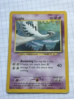 Pokemon Lugia 20/64 Neo Revelation Card WOTC 2001 Vintage LP/MP - Image 1