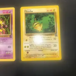 Pikachu and Mewtwo Black Star Promo Pokemon Cards WOTC Vintage 27 & 14 - Image 3