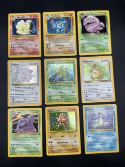 Vintage Holo Rare Pokemon Card Lot WOTC - Jungle, Base Set, Team Rocket -MP/HP - Image 1