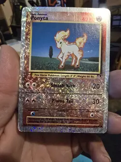 Pokemon TCG Ponyta Reverse Holo Card Legendary Collection 87/110 - Image 1
