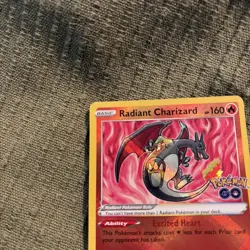 Pokemon TCG Radiant Charizard Holo Card Pokemon Go, 011/078, NM/M - Image 5