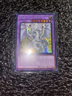 Yugioh Albion The Sanctifire Dragon MP24-EN082 Prismatic Secret Rare 1st NM - Image 1