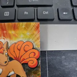 2000 Topps Chrome Pokemon Series 1 Vulpix Base Holo #37 LP - Image 3