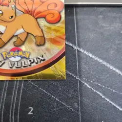 2000 Topps Chrome Pokemon Series 1 Vulpix Base Holo #37 LP - Image 4