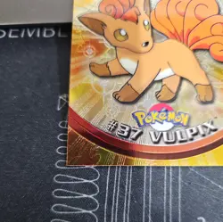 2000 Topps Chrome Pokemon Series 1 Vulpix Base Holo #37 LP - Image 5