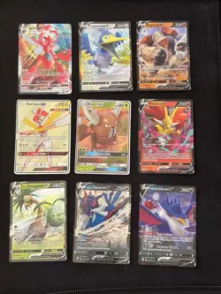 Pokemon Cards Bundle of 9 V/Vmax/GX Cards Shown in pictures All Near Mint Rare - Image 1
