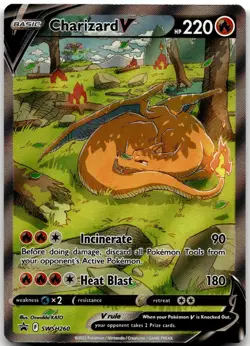 Charizard V SWSH260 Holo Promo Sword & Shield Promo Pokemon Near Mint - Image 2