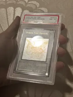 Yugioh PSA 8 NM-MT 2009 Power Tool Dragon RGBT-EN042 Ghost Rare - Image 2