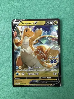 Pokemon TCG Dragonite V Sword & Shield Promo SWSH235 Holo Near Mint - Image 1