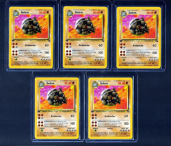 Pokemon GOLEM LOT OF 5 1ST EDITION 36/62 Fossil Base Set Appear Never Played - Image 1