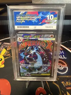 Pokemon TCG Mega Charizard X EX 223/193 Mega Dream EX Foil JP 2025 Ace 10 - Image 3
