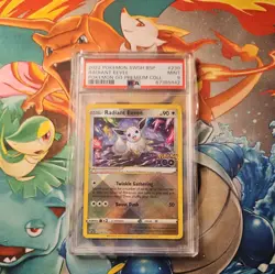 Pokemon Card PSA 9 Radiant Eevee Pokemon Go Stamped Promo SWSH230 Rare Holo TCG - Image 1