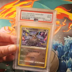 Pokemon Card PSA 9 Radiant Eevee Pokemon Go Stamped Promo SWSH230 Rare Holo TCG - Image 5
