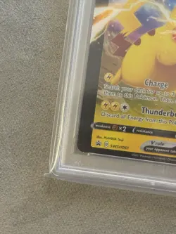 MISCUT ERROR Pikachu V Sword & Shield Swsh061 Holo Promo PSA 9 (MC) - Image 3