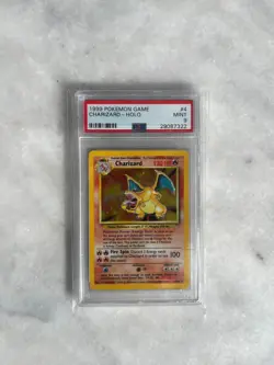 1999 Pokemon Base Set Charizard Holo Rare PSA 9 Mint, 4/102 - Image 1