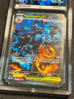 Pokemon TCG Mega Charizard X ex 125/094 Phantasmal Flames SIR ACE 10 Perfect Sub - Image 2