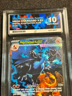 Pokemon TCG Mega Charizard X ex 125/094 Phantasmal Flames SIR ACE 10 Perfect Sub - Image 3