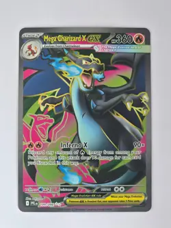 Pokemon TCG Mega Charizard X EX 109/094 Full Art Ultra Rare Phantasmal Flames - Image 1