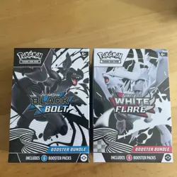 Pokemon Black Bolt and White Flare Booster Bundle Set of 2 Sealed - Image 1