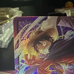 Bandai One Piece CCG Monkey D. Luffy Leader OP05-060 Holo EN 5000 Power - Image 2