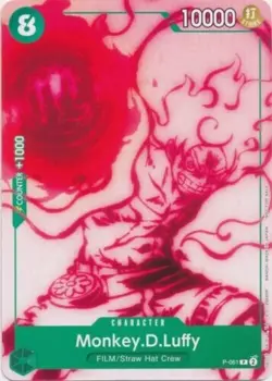 One Piece TCG Card Game Monkey D Luffy P-061 Promo NM - Image 1