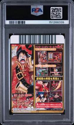 2012 ONE PIECE ONEPY TREASURE WORLD PROMO PROMO #1 MONKEY D. LUFFY PSA 10 - Image 2