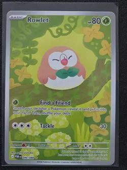 Pokemon Rowlet 090/088 Holo Illustration Rare Perfect Order Pokemon Near Mint - Image 1