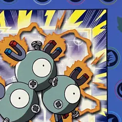 Pokemon 2000 Topps Pokemon TV Animation Edition Series 2 #82 Magneton Card TCCCX - Image 2