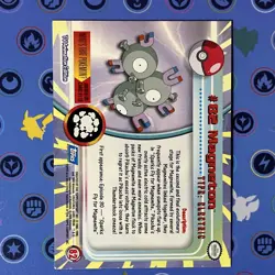 Pokemon 2000 Topps Pokemon TV Animation Edition Series 2 #82 Magneton Card TCCCX - Image 5