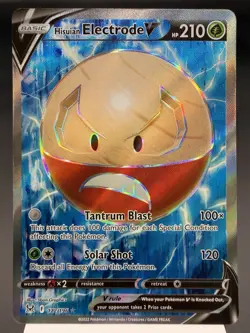 Hisuian Electrode V 172/196 - Full Art Ultra Rare -Lost Origin Pokemon Card MINT - Image 1
