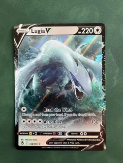 Pokemon Lugia V 138/195 Sword & Shield - Silver Tempest Ultra Rare Holo NM TCG - Image 1